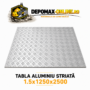Tabla aluminiu striata 1.5mm 1250x2500mm