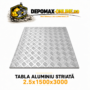 Tabla aluminiu striata 2.5mm 1500x3000mm