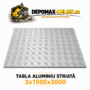 Tabla aluminiu striata 3mm 1500x3000mm