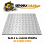 Tabla aluminiu striata 4mm 1500x3000mm