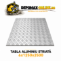 Tabla aluminiu striata 6mm 1250x2500mm (5754)